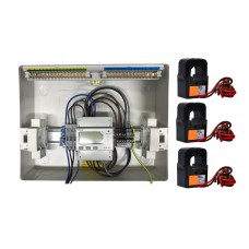 G-Pro 100A Three Phase DIN Rail Metering Kit in Metal Enclosure